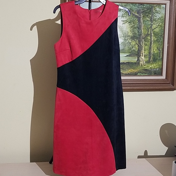 Calvin Klein Dresses & Skirts - Calvin Klein  suede cocktail dress B3